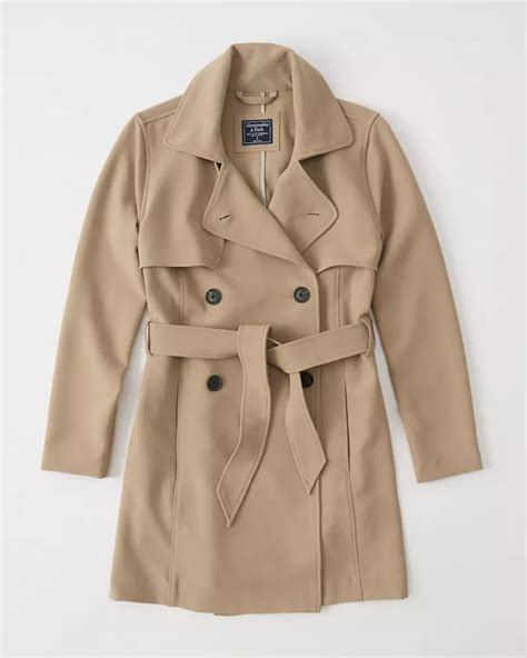 abercrombie trench coat women.